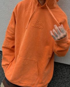 Rich Limited Washed Hoodie Orange