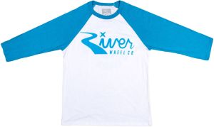 River Classic Logo 3/4 Sleeve T-shirt White