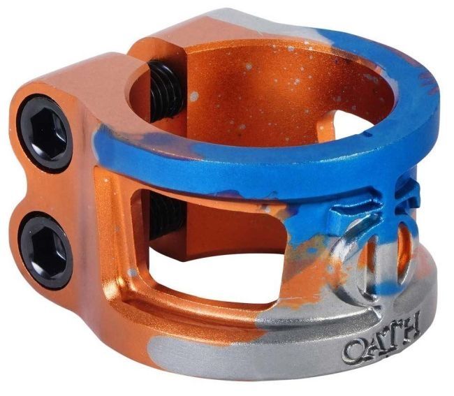 Clemă Oath Cage V2 Orange Blue Titanium