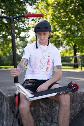Trotinetă Freestyle IVS Journey 3 Jamie Hull Raw Red