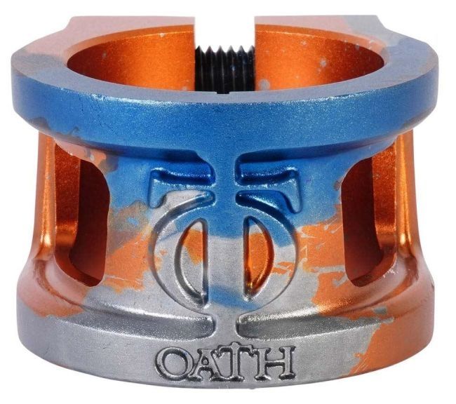 Clemă Oath Cage V2 Orange Blue Titanium