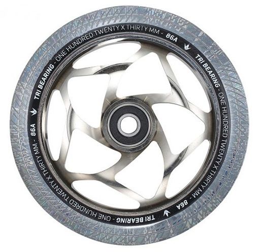 Roată Blunt Tri Bearing 120 Clear Chrome