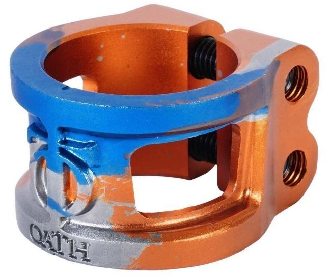 Clemă Oath Cage V2 Orange Blue Titanium