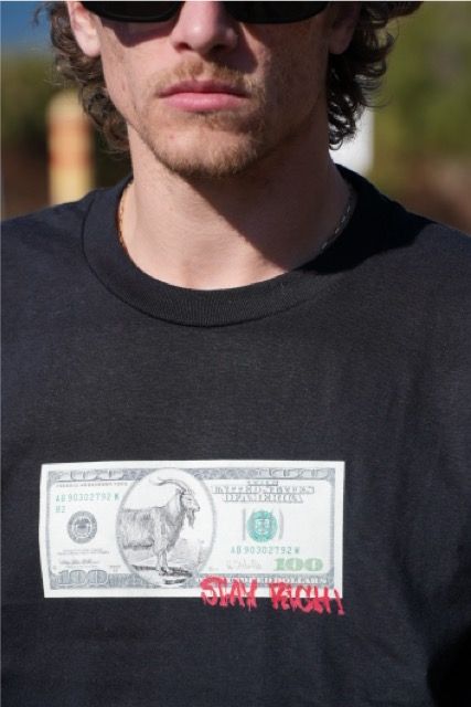 Tricou RICH Dollar Goat Black