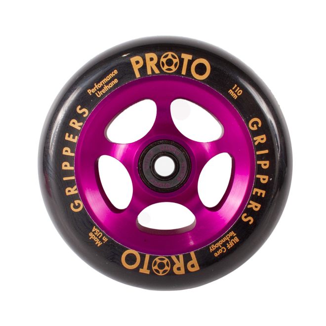 Roată PROTO Gripper 110 Black on Purple