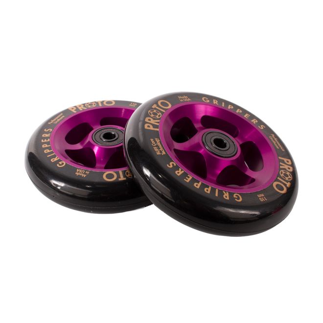 Roată PROTO Gripper 110 Black on Purple