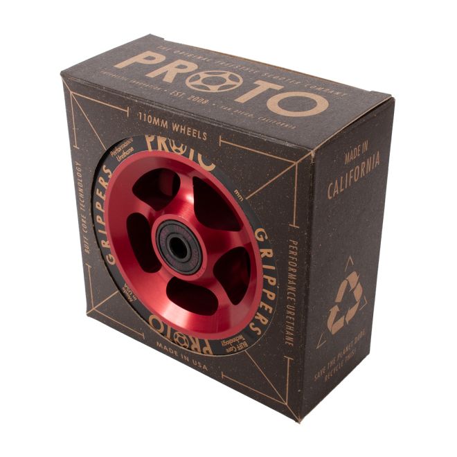 Roată PROTO Gripper 110 Black on Red