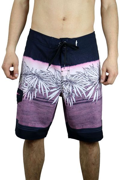 Pantaloni scurți de plajă MAUI Tropical Trip Board Purple