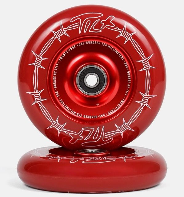 Roată Tilt Durare Barbed 110 Crimson