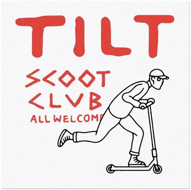 Autocolant Tilt Scoot Club